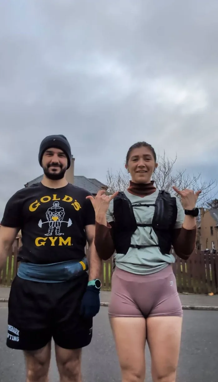 Diana and George, at a training run